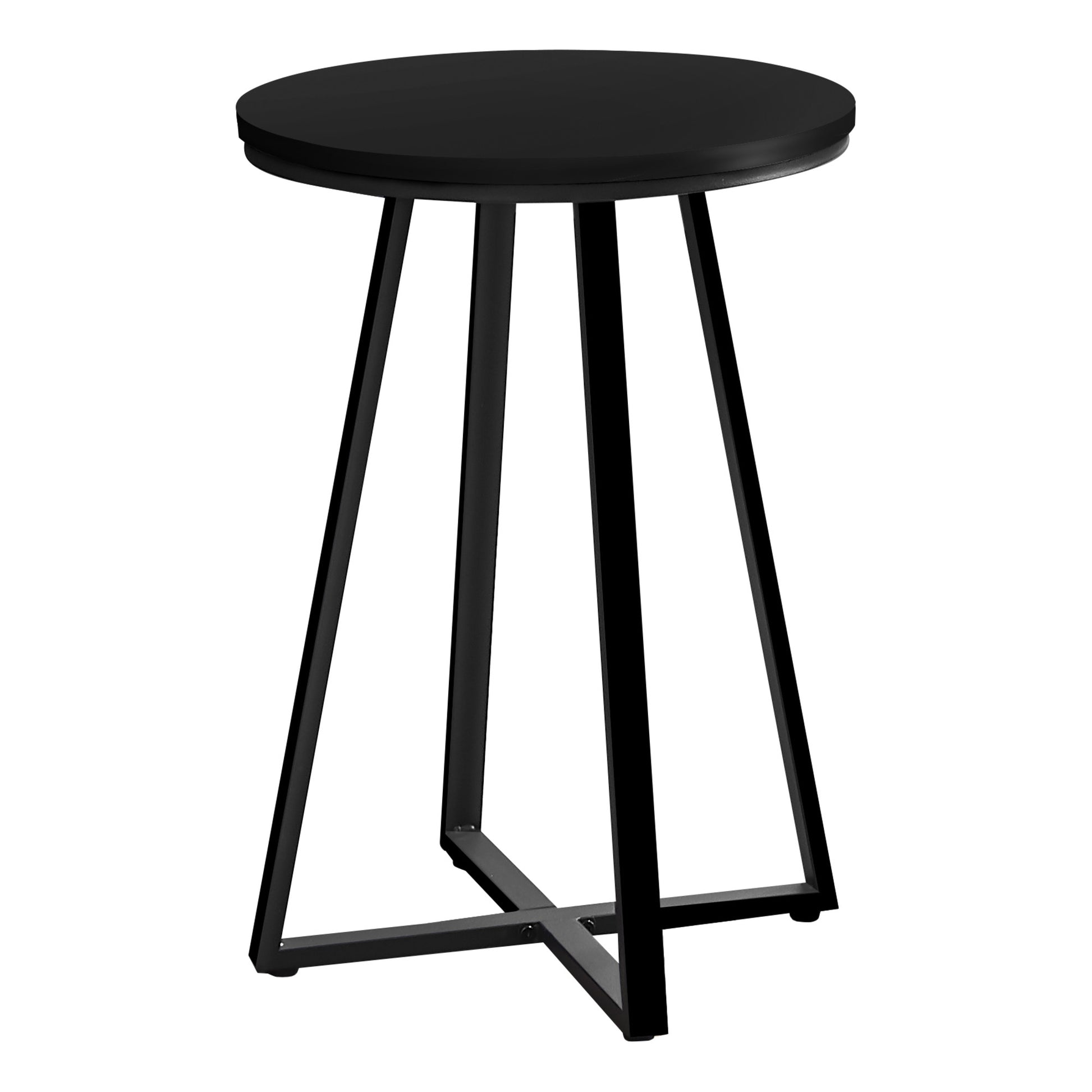 22" Black Round End Table By Homeroots | End Tables | Modishstore