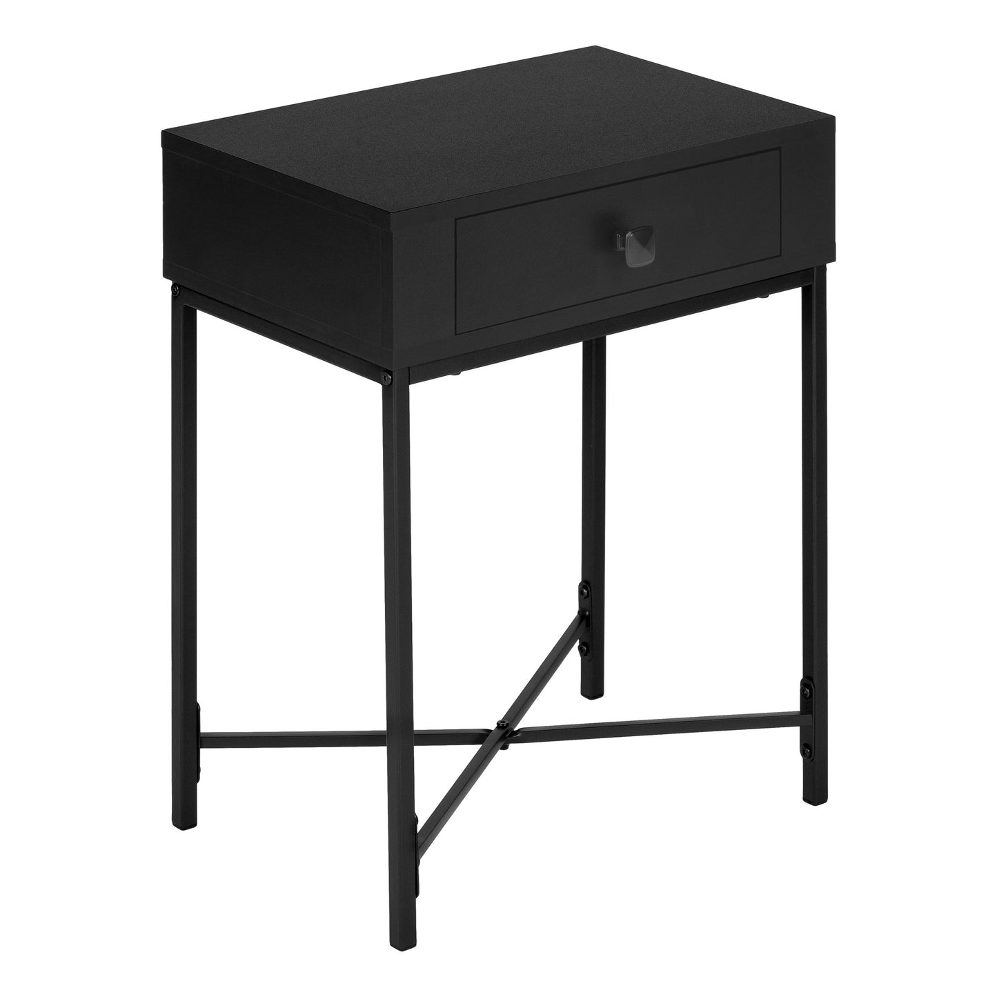 23" Black End Table With Drawer By Homeroots | End Tables | Modishstore