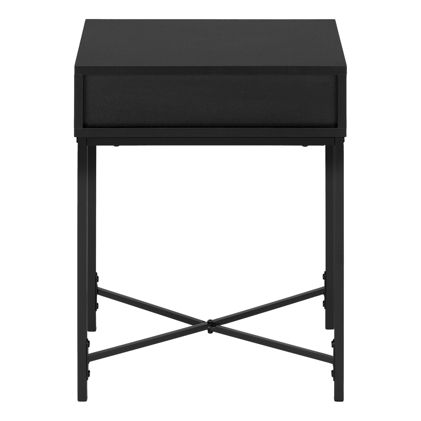 23" Black End Table With Drawer By Homeroots | End Tables | Modishstore - 4