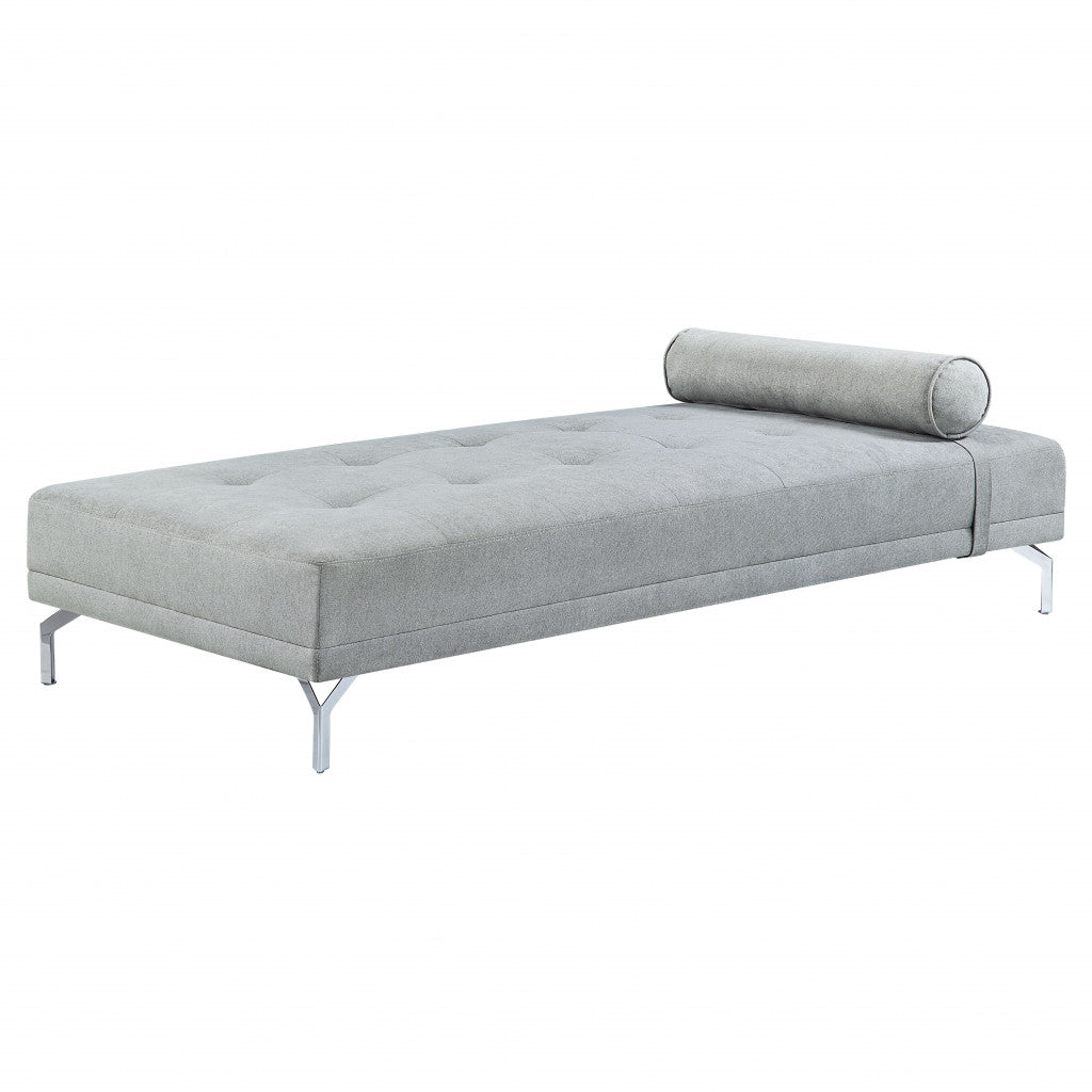 74" Gray Velvet And Black Sofa By Homeroots | Sofas | Modishstore