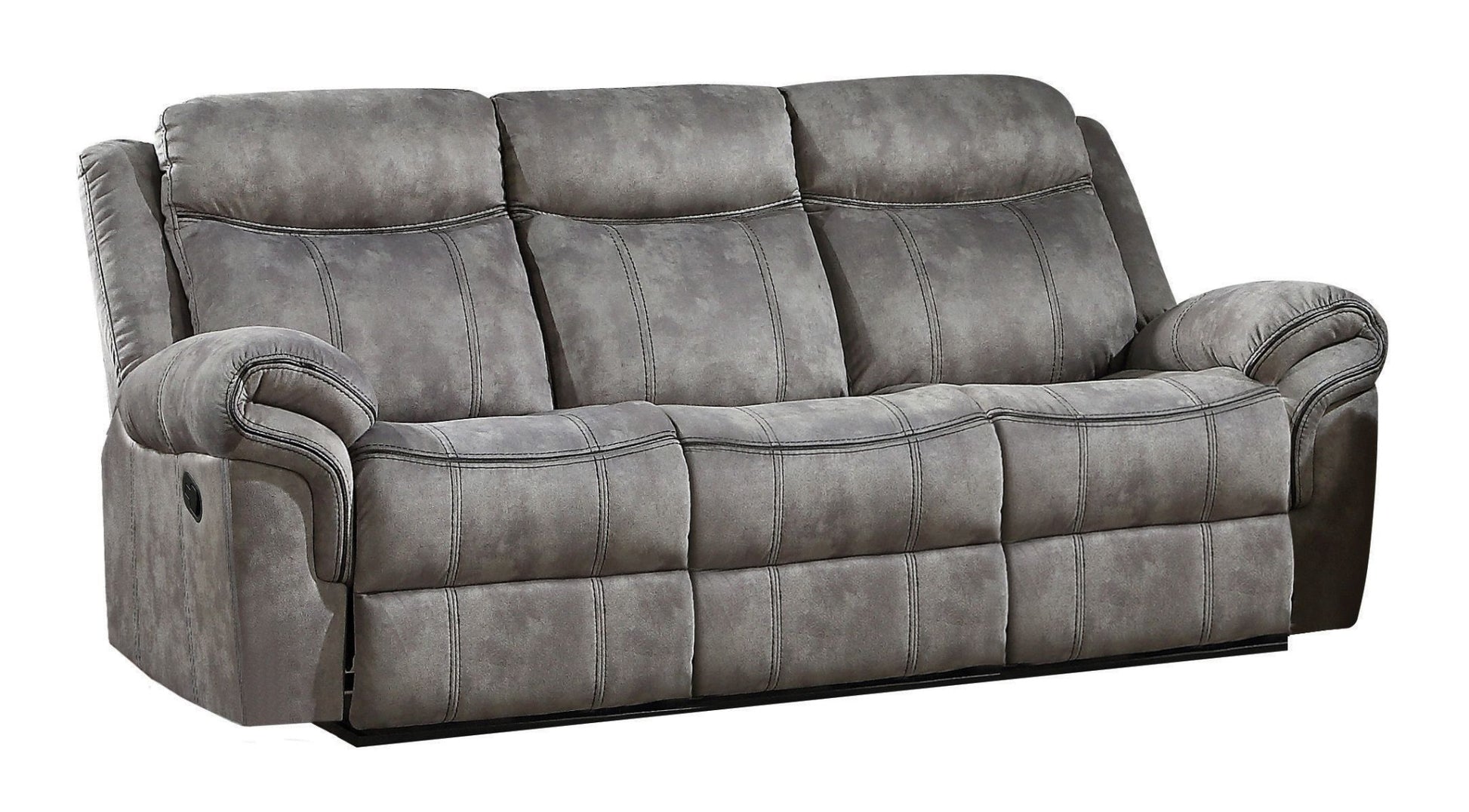 87" Gray Velvet And Black Usb Sofa By Homeroots | Sofas | Modishstore