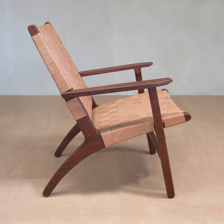 Masaya Abuelo Hardwood Lounge Chair - Rosita Walnut | Lounge Chairs | Modishstore - 3