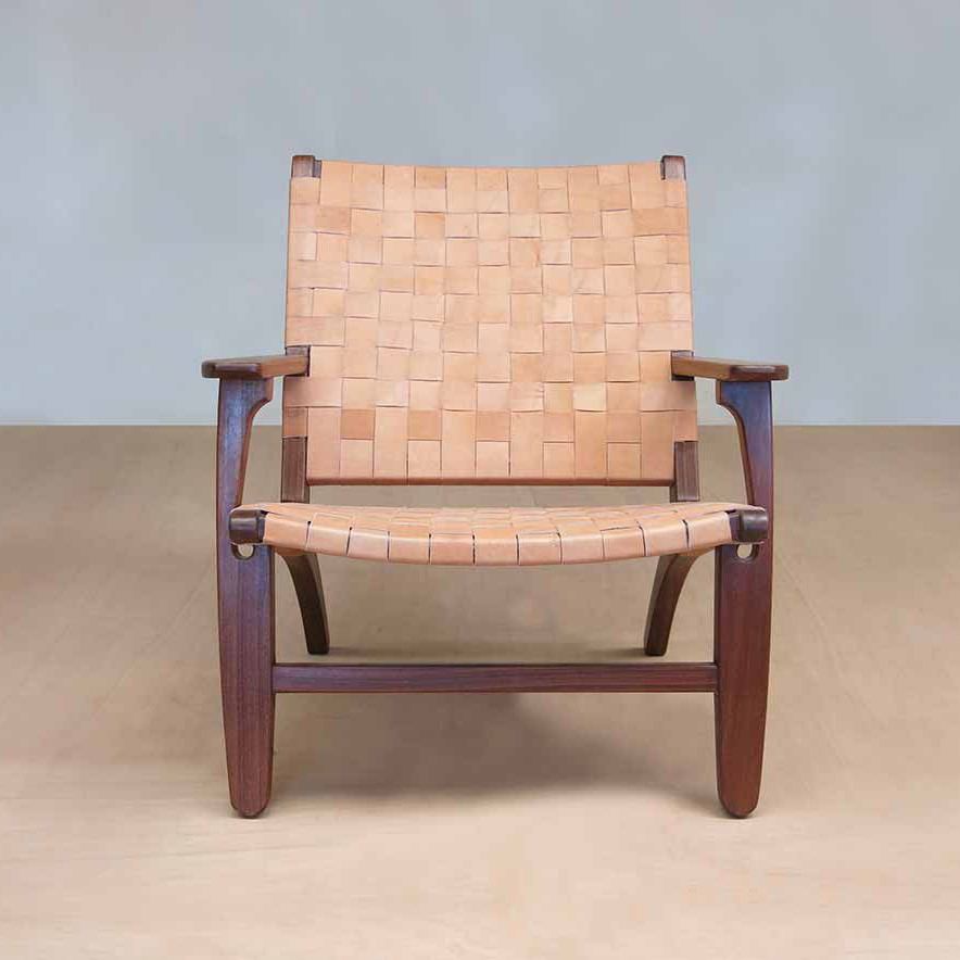 Masaya Abuelo Hardwood Lounge Chair - Rosita Walnut | Lounge Chairs | Modishstore - 2