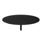 17" Black Steel Round Coffee Table By Homeroots