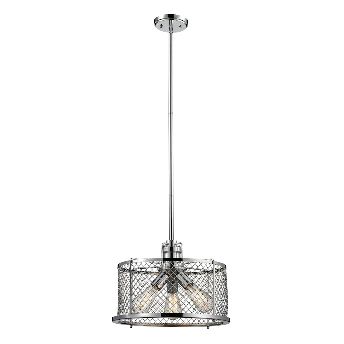 Brisbane Collection 3-Light Pendant in Polished Chrome ELK Lighting | Pendant Lamps | Modishstore