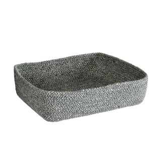 Melia basket (slate: 12 x 9.5 x 3 in.) Set Of 5 | Bins, Baskets & Buckets | Modishstore