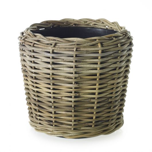 Rattan/Wicker Farmhouse Basket By Accent Decor | Planters, Troughs & Cachepots | Modishstore - 6