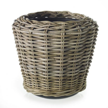 Rattan/Wicker Farmhouse Basket By Accent Decor | Planters, Troughs & Cachepots | Modishstore - 2