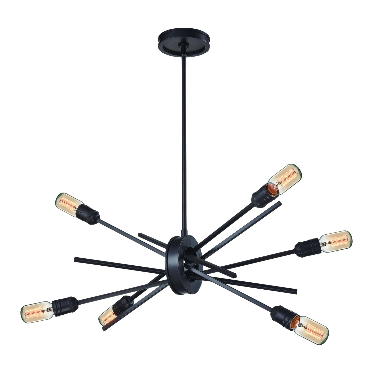 Xenia 6-Light Chandelier in Oil Rubbed Bronze | Chandeliers | Modishstore