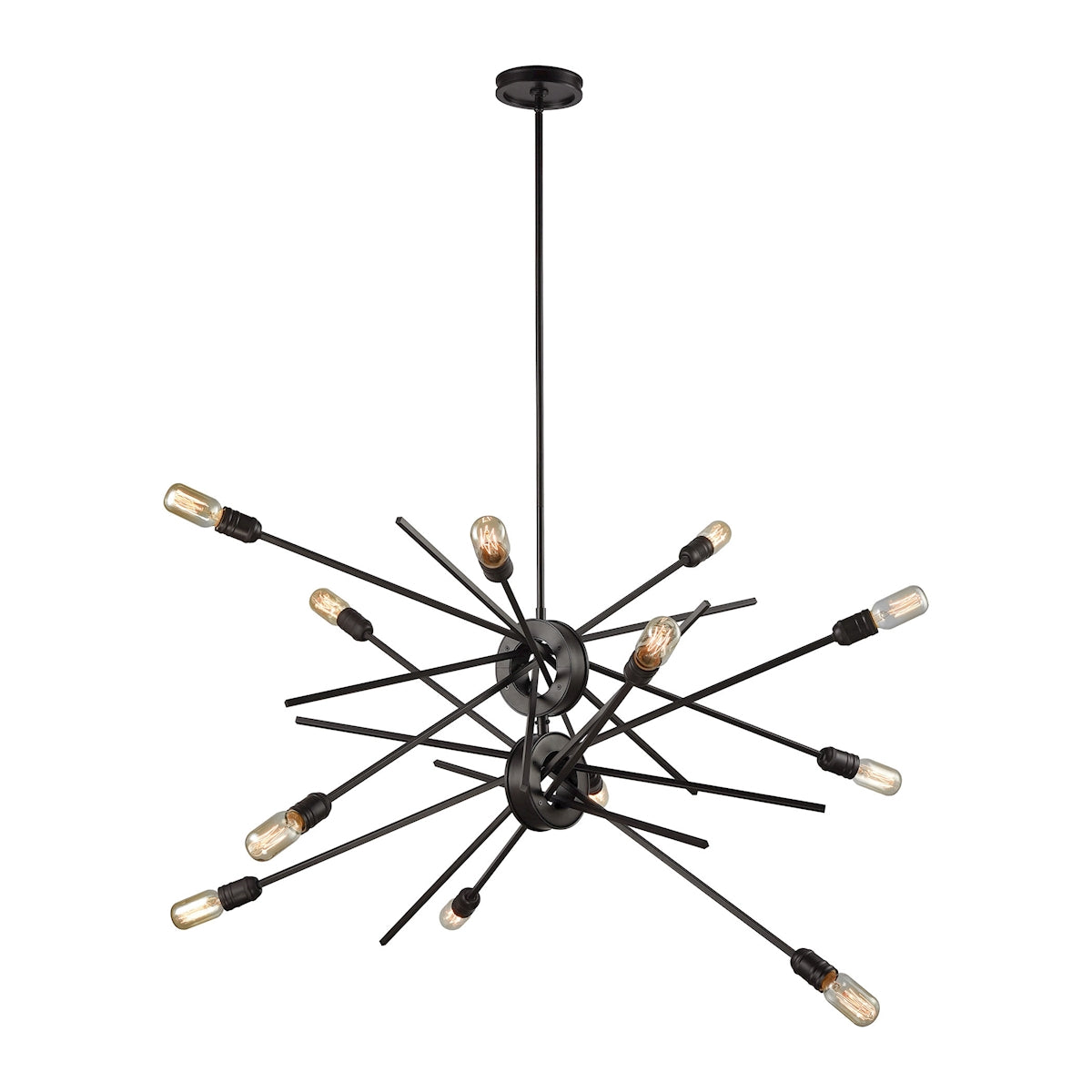 Xenia 12-Light Chandelier in Oil Rubbed Bronze ELK Lighting | Chandeliers | Modishstore