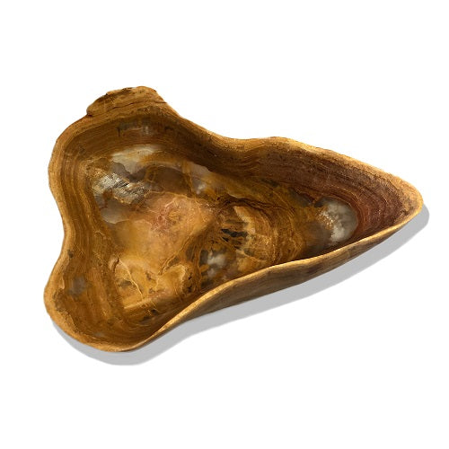 Banded Onyx Bowl - Large - Brown/Amber/Tan-6