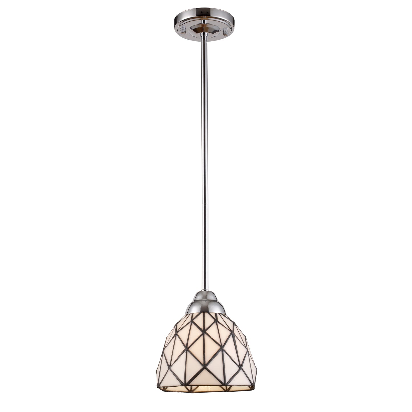 Tetra 1-Light Mini Pendant in Polished CHrome ELK Lighting | Pendant Lamps | Modishstore