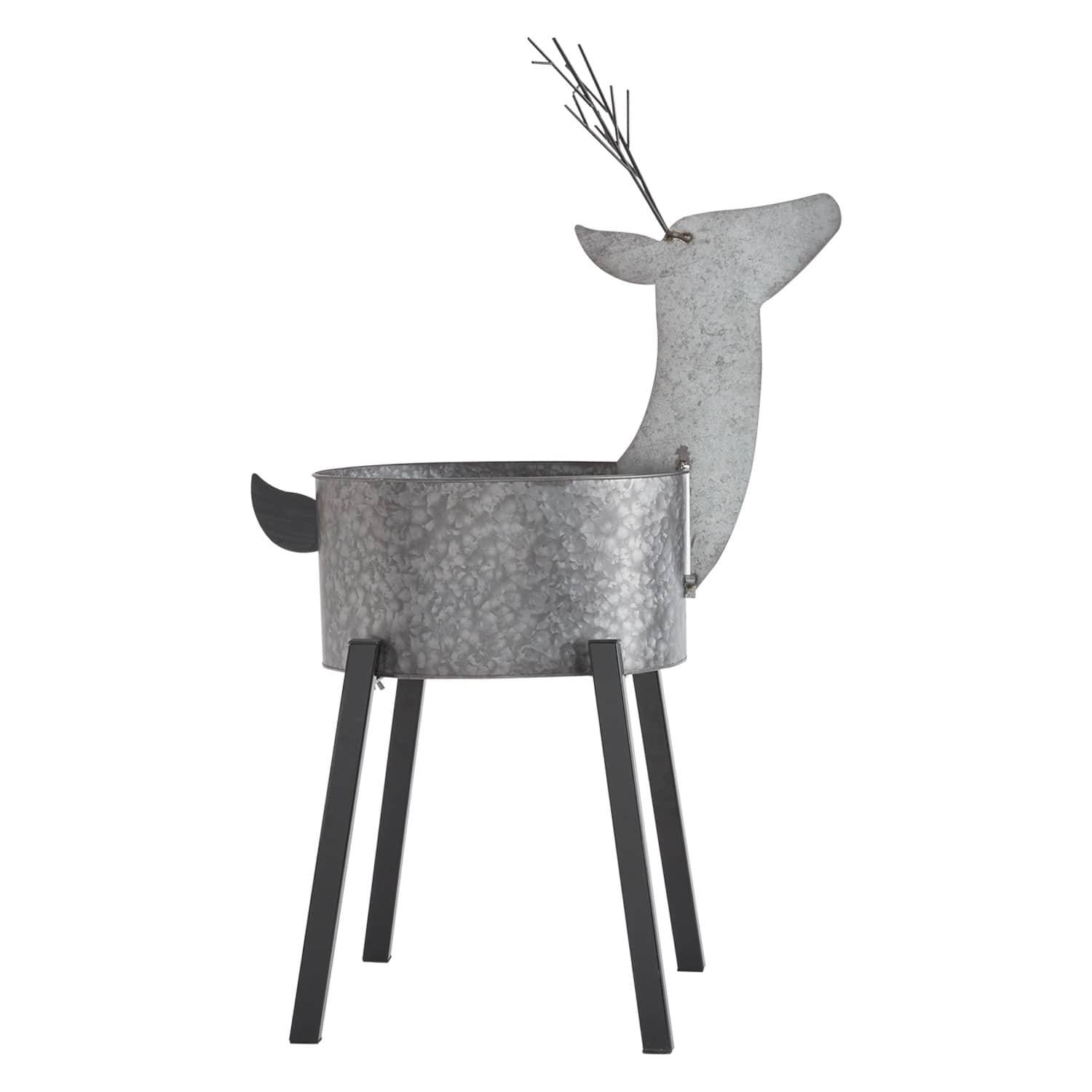 Caribou Deer Shaped Plant Stand Set of 2 by Accent Decor | Planters, Troughs & Cachepots | Modishstore - 5