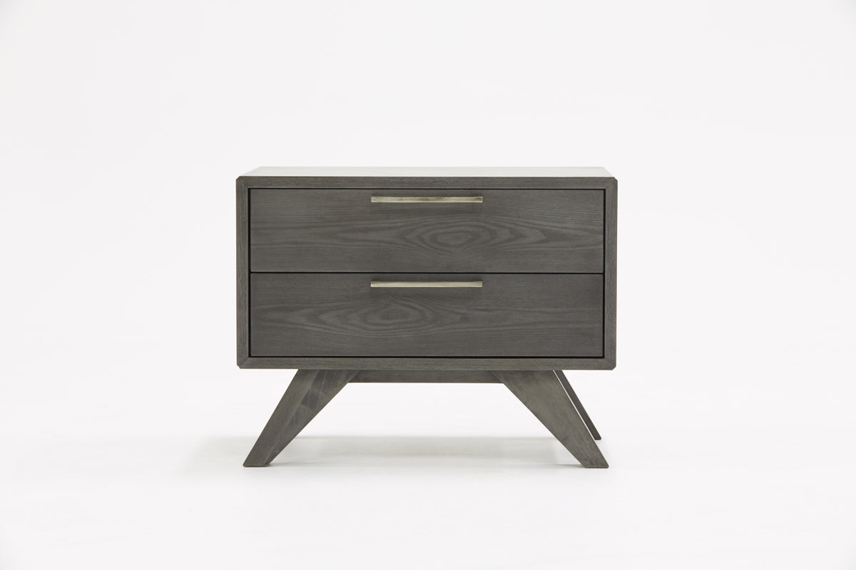 Nova Domus Soria Modern Grey Wash Nightstand | Nightstands | Modishstore - 1