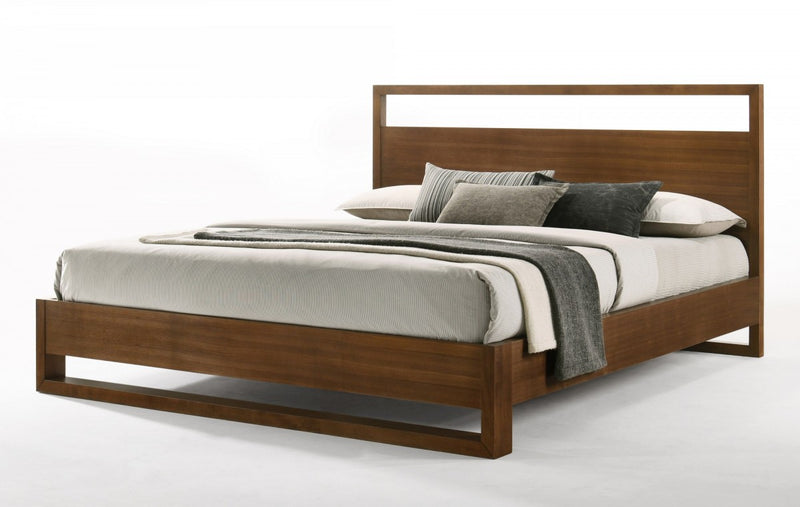 Nova Domus Berlin - Modern Walnut Bed | Beds | Modishstore - 1