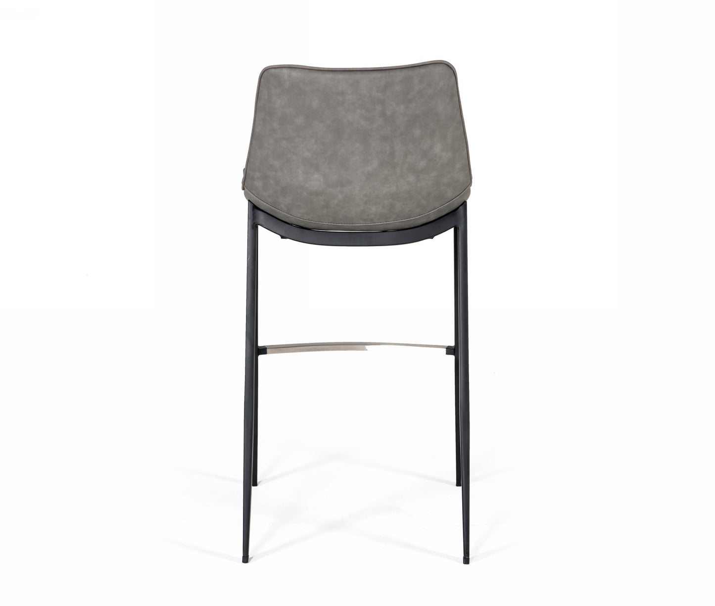 Modrest Jane - Modern Grey Eco-Leather Bar Stool (Set of 2) | Bar Stools | Modishstore - 4