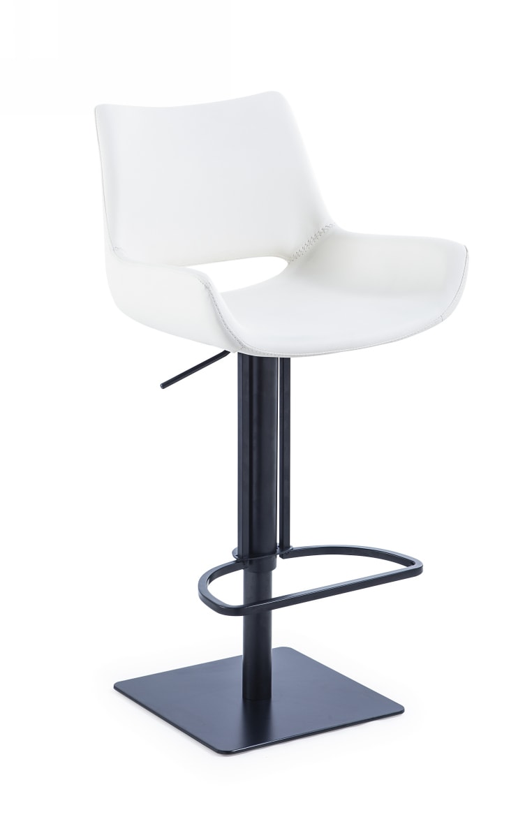 Modrest Niles - Modern White Bar Stool | Bar Stools | Modishstore - 1