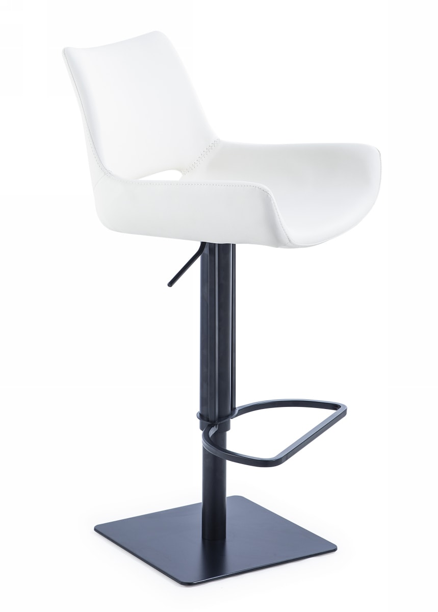 Modrest Niles - Modern White Bar Stool | Bar Stools | Modishstore - 2