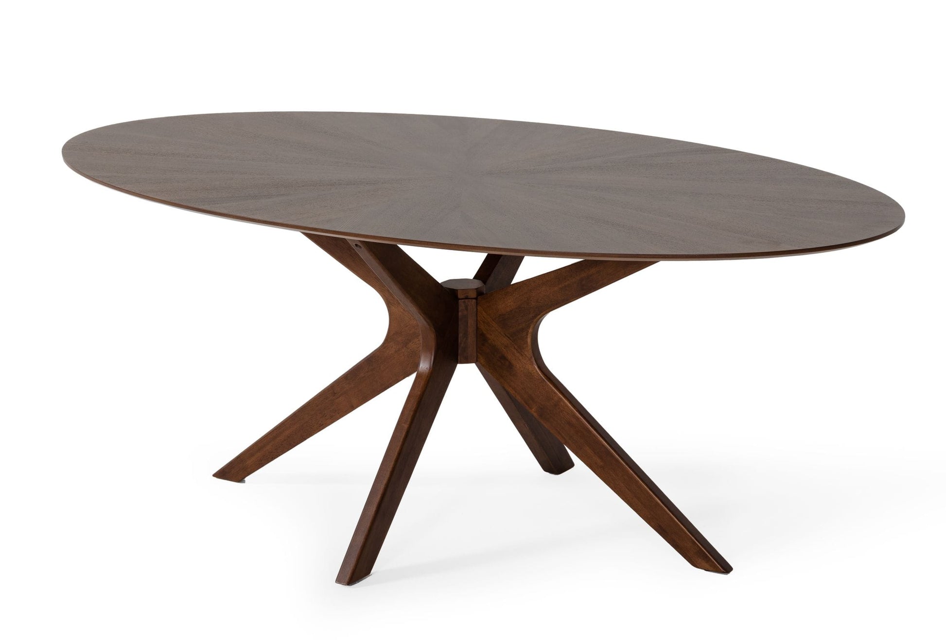 Modrest Prospect - Modern Oval Walnut Dining Table | Dining Tables | Modishstore - 2