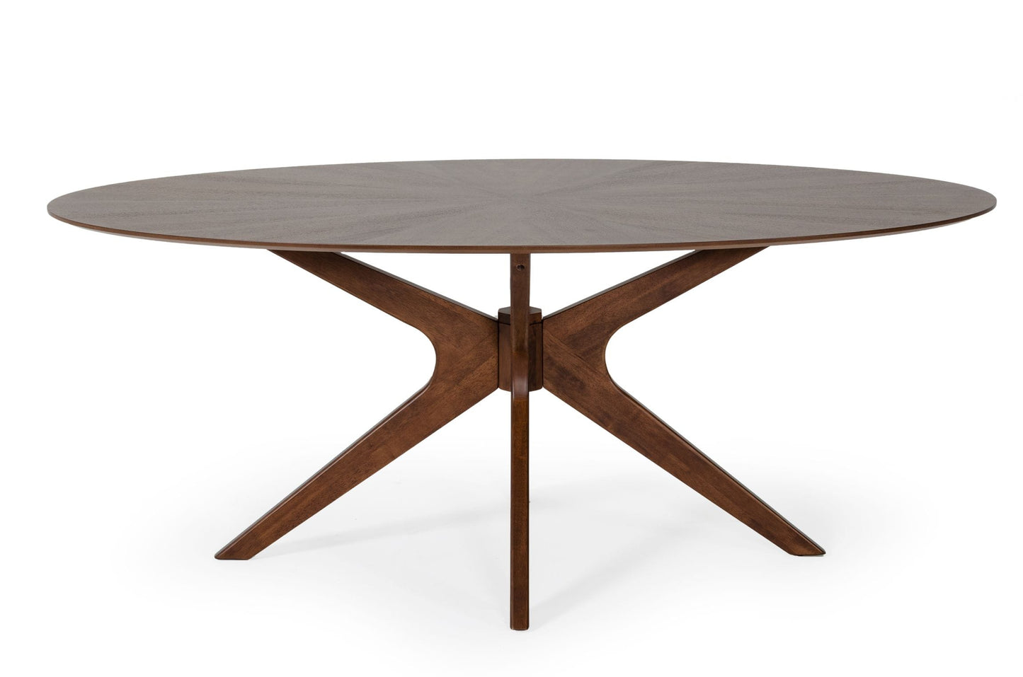 Modrest Prospect - Modern Oval Walnut Dining Table | Dining Tables | Modishstore - 3