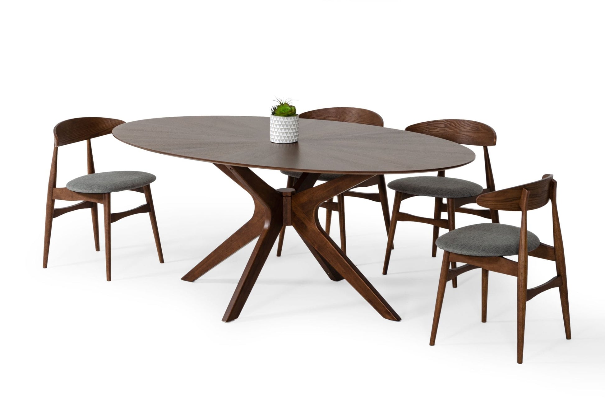 Conan Round Oak Dining Table for 4