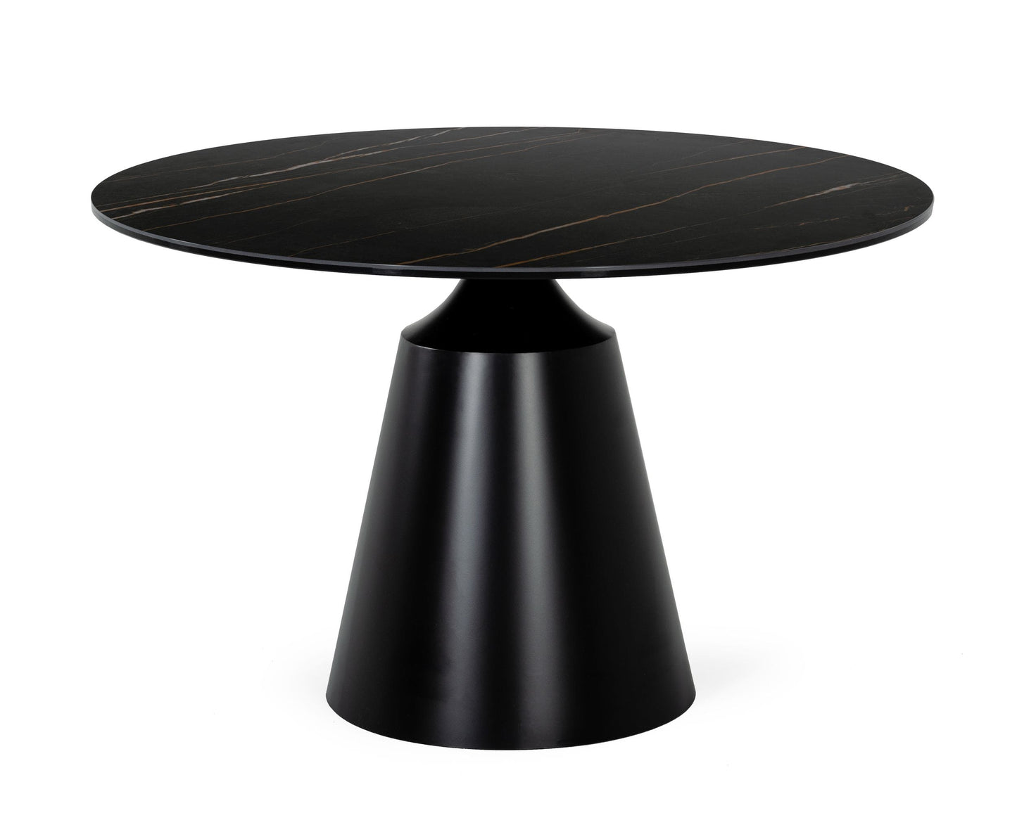 Modrest Edith - Modern Round Black Ceramic Dining Table | Dining Tables | Modishstore - 2