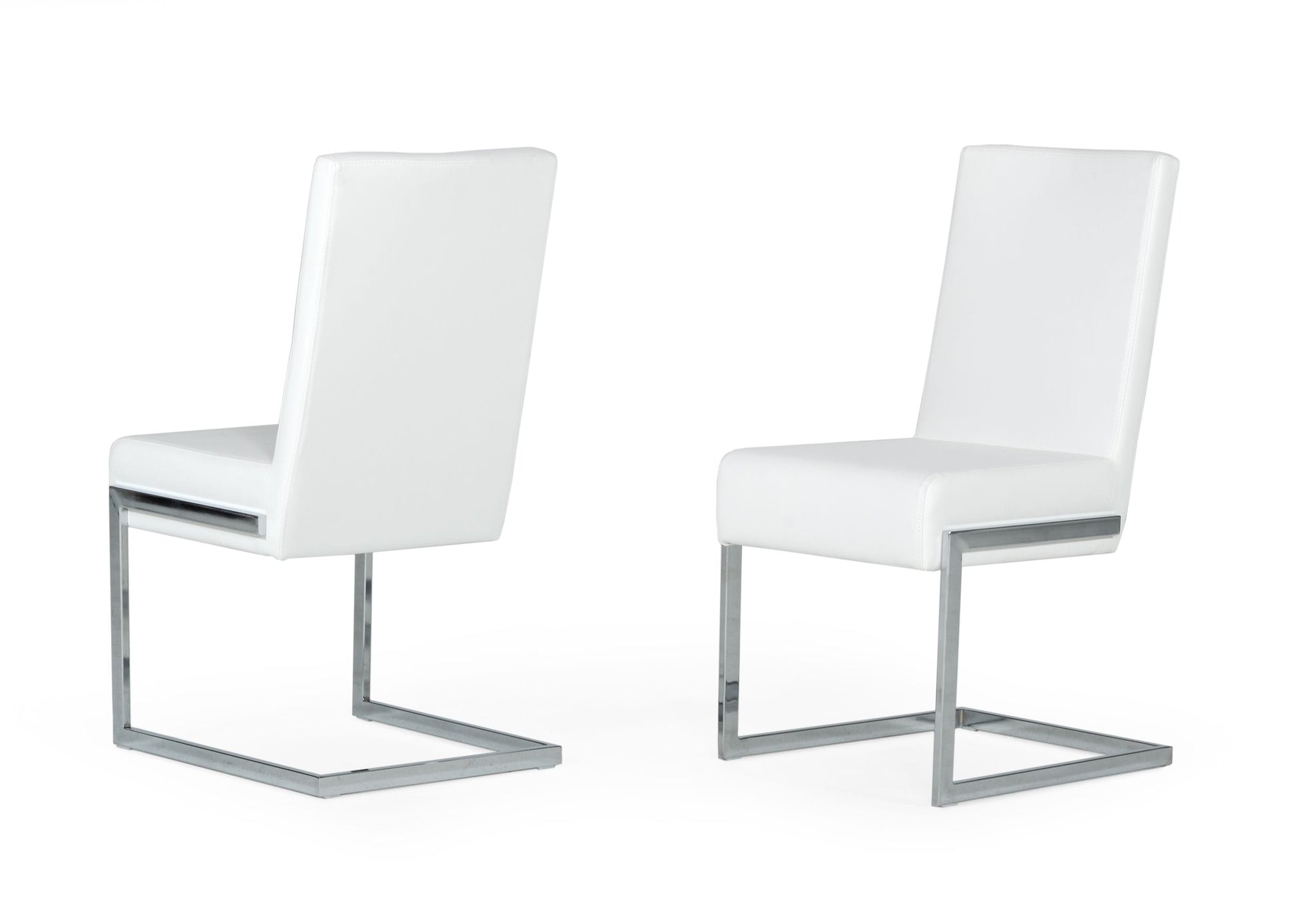 Modrest Batavia - Modern White Dining Chair (Set of 2) | Dining Chairs | Modishstore - 1