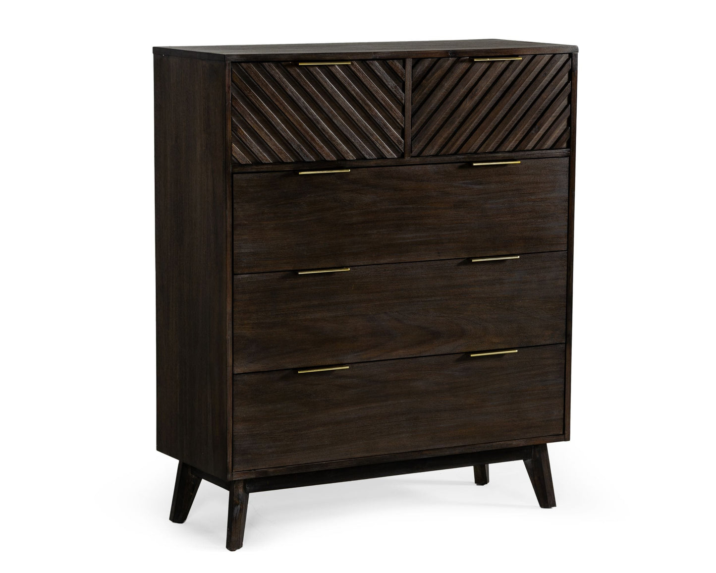 Modrest Daisy Mid-Century Dark Acacia Chest | Drawers | Modishstore - 3