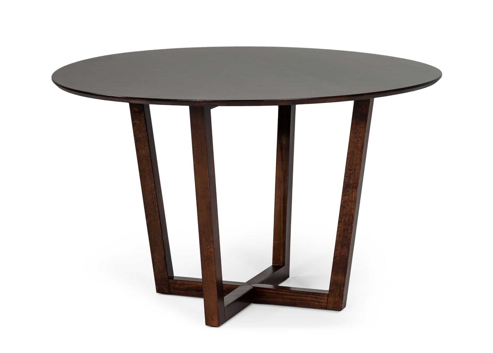 Modrest Legacy - Modern Round Solid Walnut Beechwood Dining Table | Dining Tables | Modishstore - 2