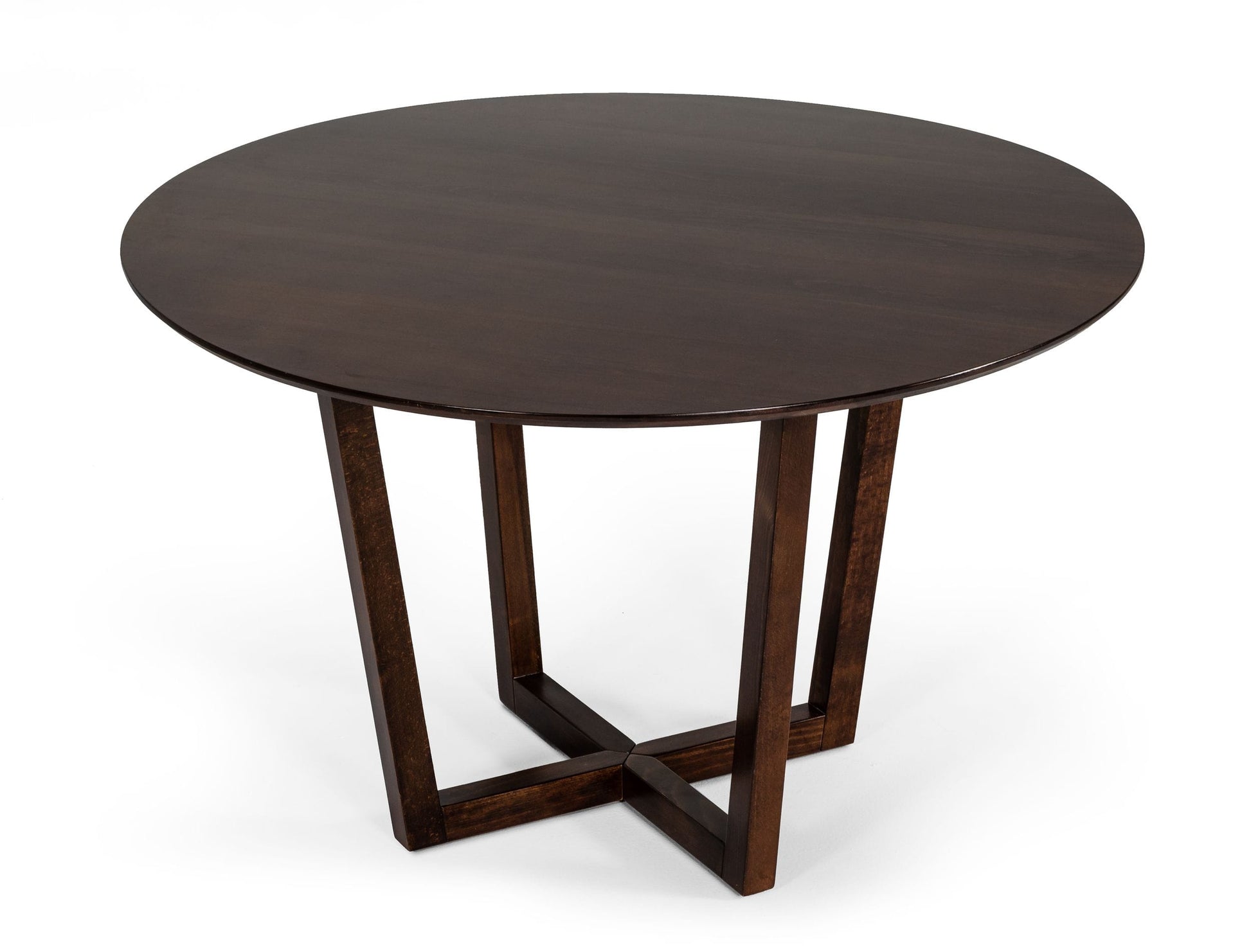 Modrest Legacy - Modern Round Solid Walnut Beechwood Dining Table | Dining Tables | Modishstore - 3