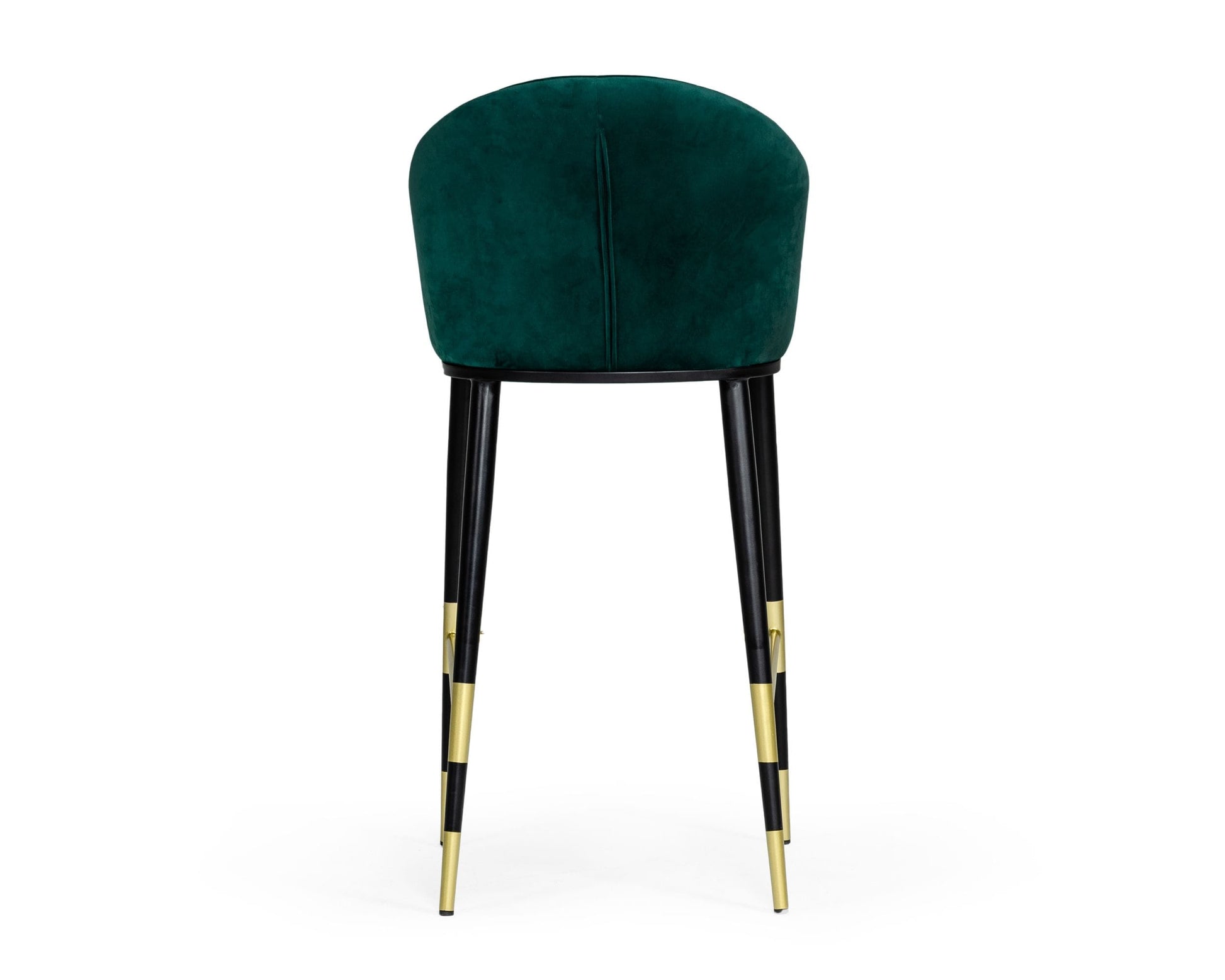 Modrest Adak Modern Glam Green with Black & Gold Barstool | Bar Stools | Modishstore - 4