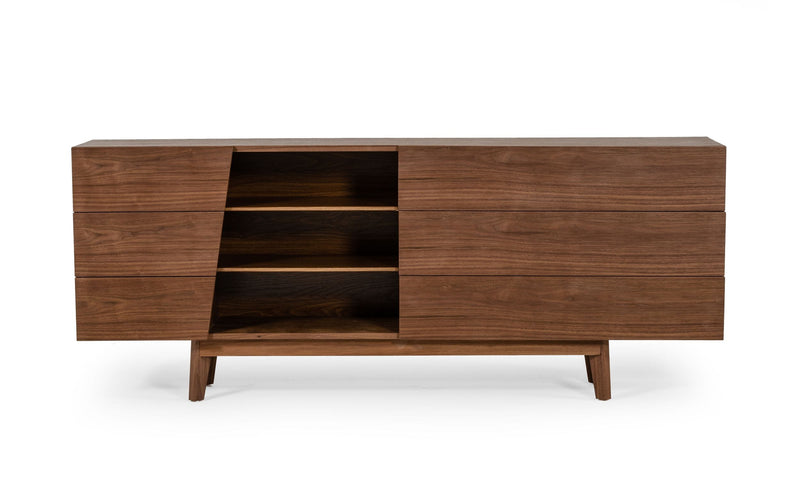 Modrest Abelard - Mid-century Walnut Dresser | Dressers | Modishstore - 1