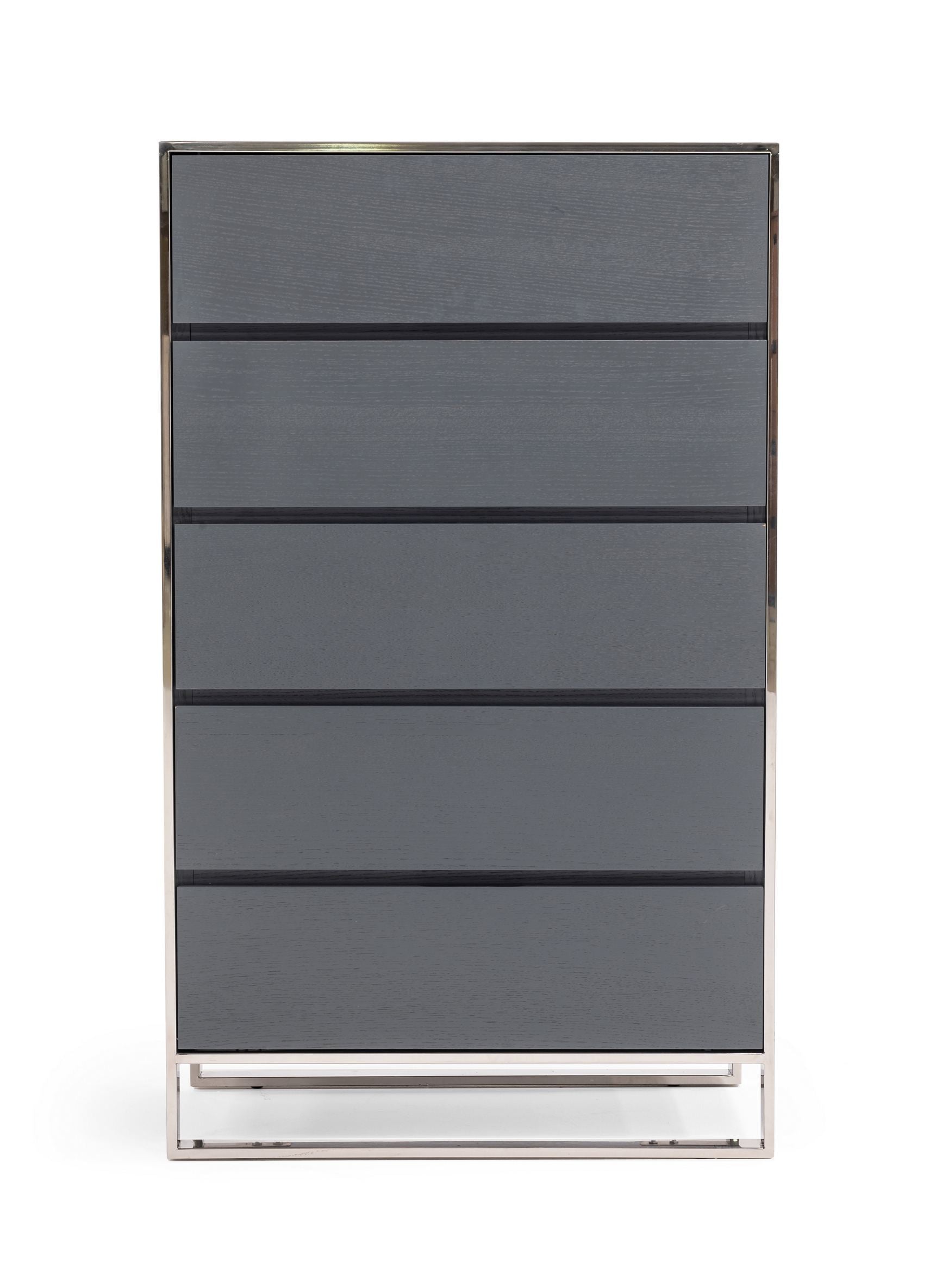 Modrest Jolene - Modern Grey Chest | Drawers | Modishstore - 2