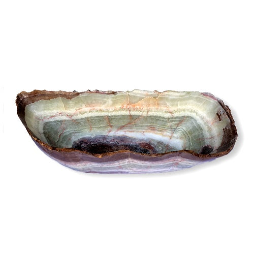 Raw Edge Natural Free Form Onyx Bowl - X-Large-2