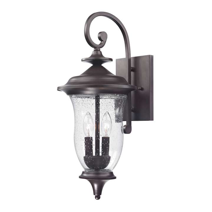 Trinity 2-Light Coach Lantern in Oil Rubbed Bronze - Medium | Sconces | Modishstore