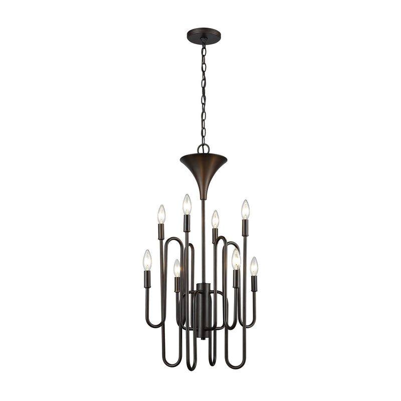 Decatur 8-Light Chandelier in Oil Rubbed Bronze ELK Lighting | Chandeliers | Modishstore