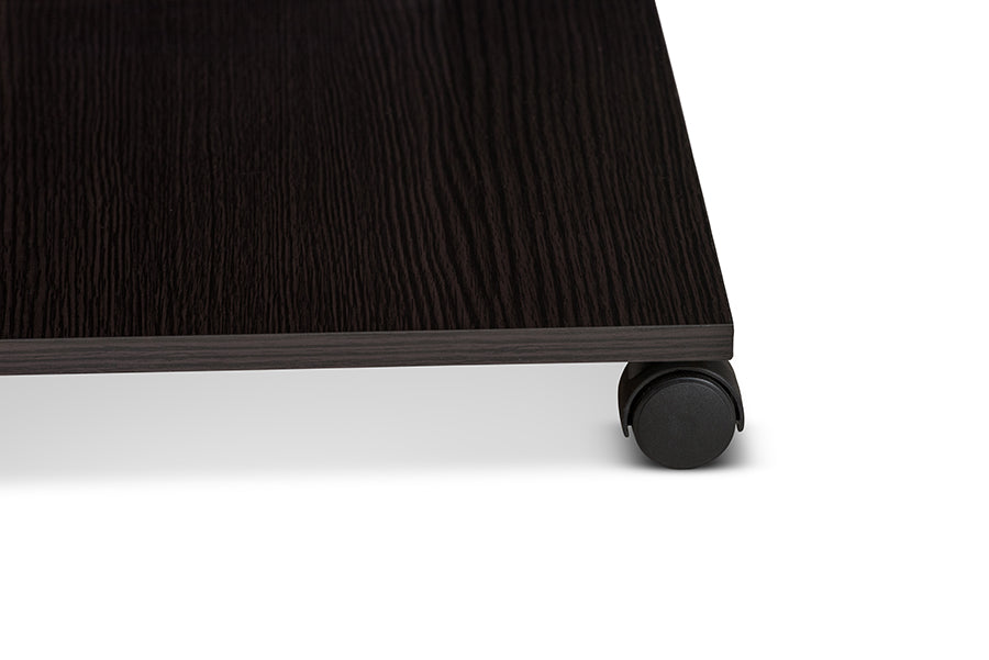 Baxton Studio Cladine Modern and Contemporary Wenge Brown Finished Coffee Table | Coffee Tables | Modishstore - 4