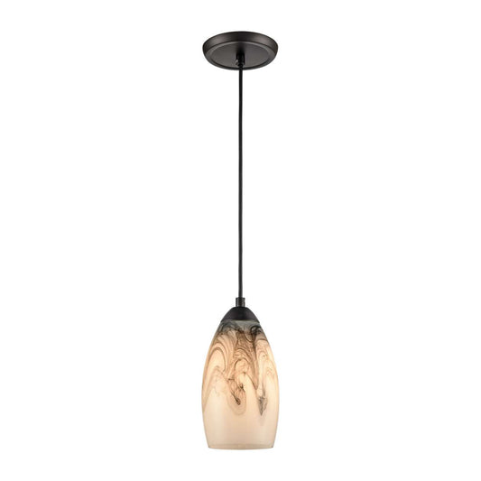 Corey 1-Light mini pendant in Matte black ELK Lighting | Pendant Lamp | Modishstore