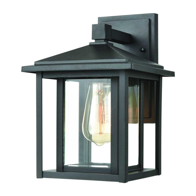 Solitude 11'' High 1-Light Outdoor Sconce - Matte Black By ELK |Sconces |Modishstore 