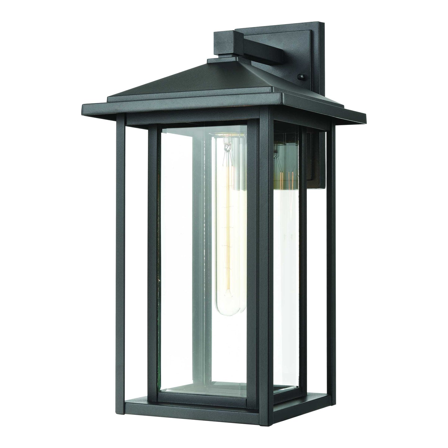 Solitude 17'' High 1-Light Outdoor Sconce - Matte Black By ELK |Sconces |Modishstore 