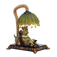 Sterling Industries Sleeping King Frog Mini Lamp