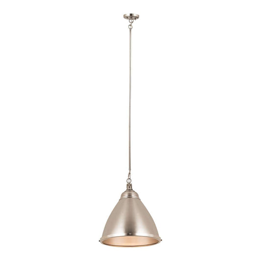 Katelyn 1-Light mini pendant in Brushed Steel ELK Lighting | Pendant Lamp | Modishstore