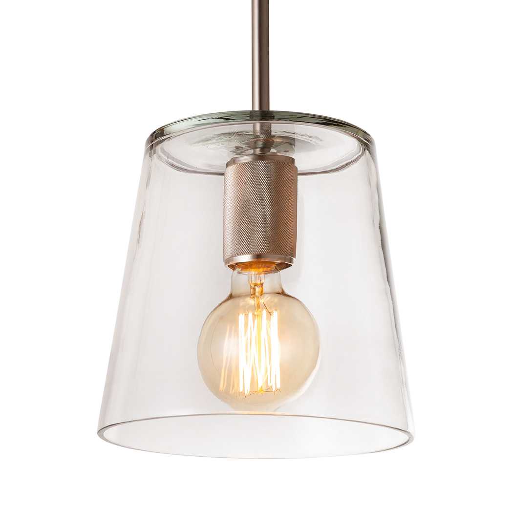 Netta 8'' Wide 1-Light Mini Pendant - Satin Nickel By ELK |Pendant Lamps |Modishstore - 4