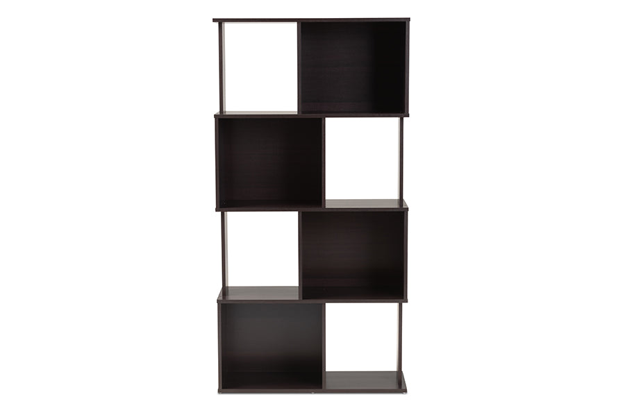 Baxton Studio Riva Modern and Contemporary Dark Brown Finished