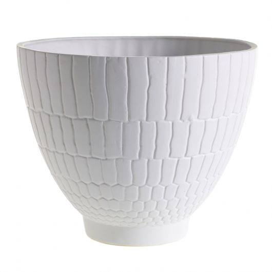 Zumi White Ceramic Compote/Pots By Accent Decor | Planters, Troughs & Cachepots | Modishstore - 4