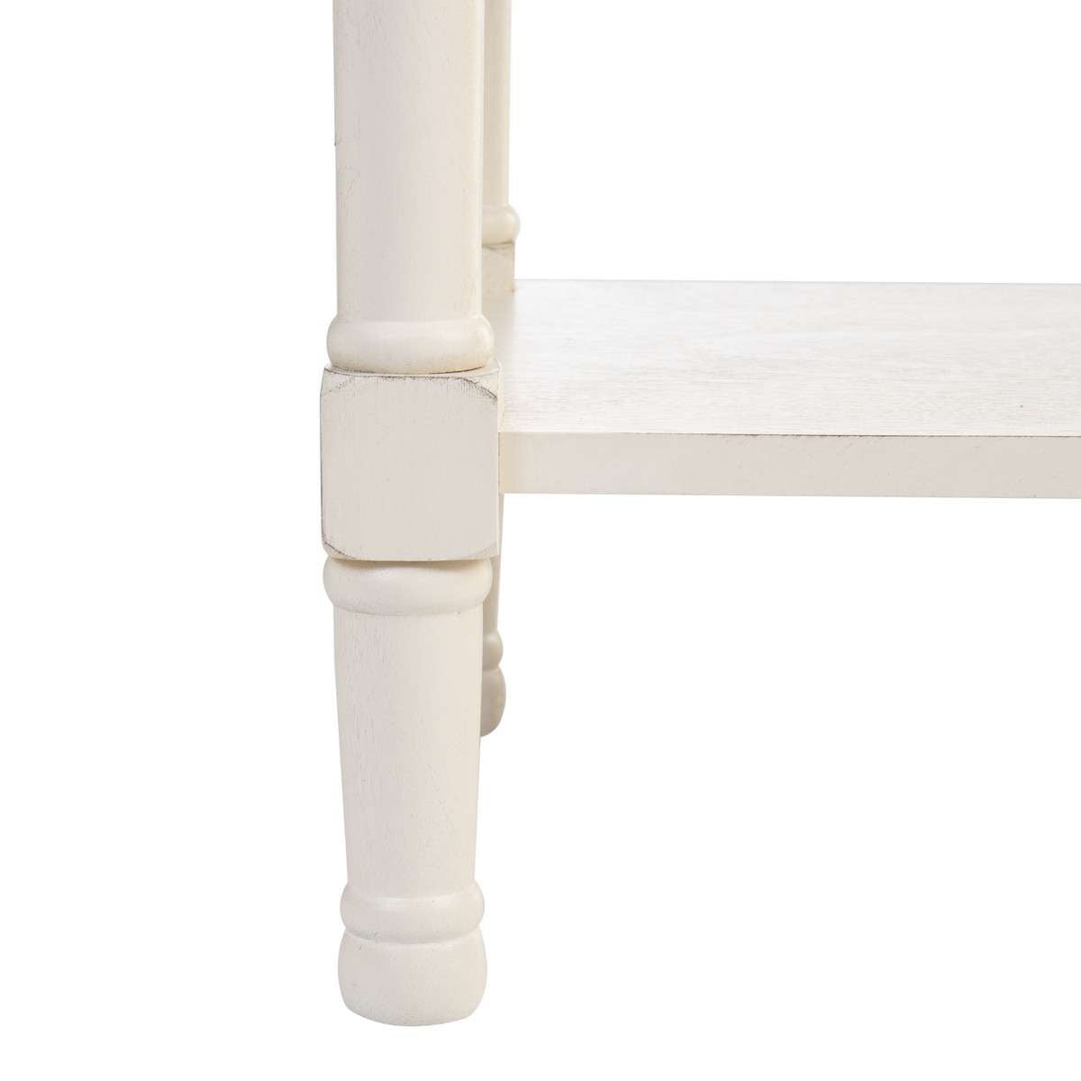 Safavieh Peyton 1 Drawer Accent Table - Distressed White | Accent Tables | Modishstore - 4