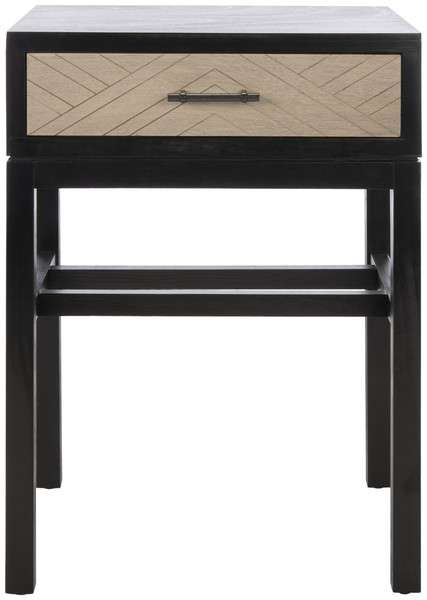 Safavieh Ajana 1 Drawer Accent Table - Black | Accent Tables | Modishstore - 2