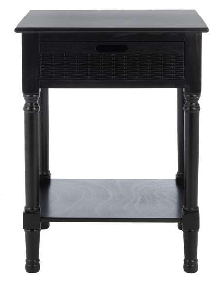 Safavieh Landers 1 Drawer Accent Table - Black | Accent Tables | Modishstore - 2