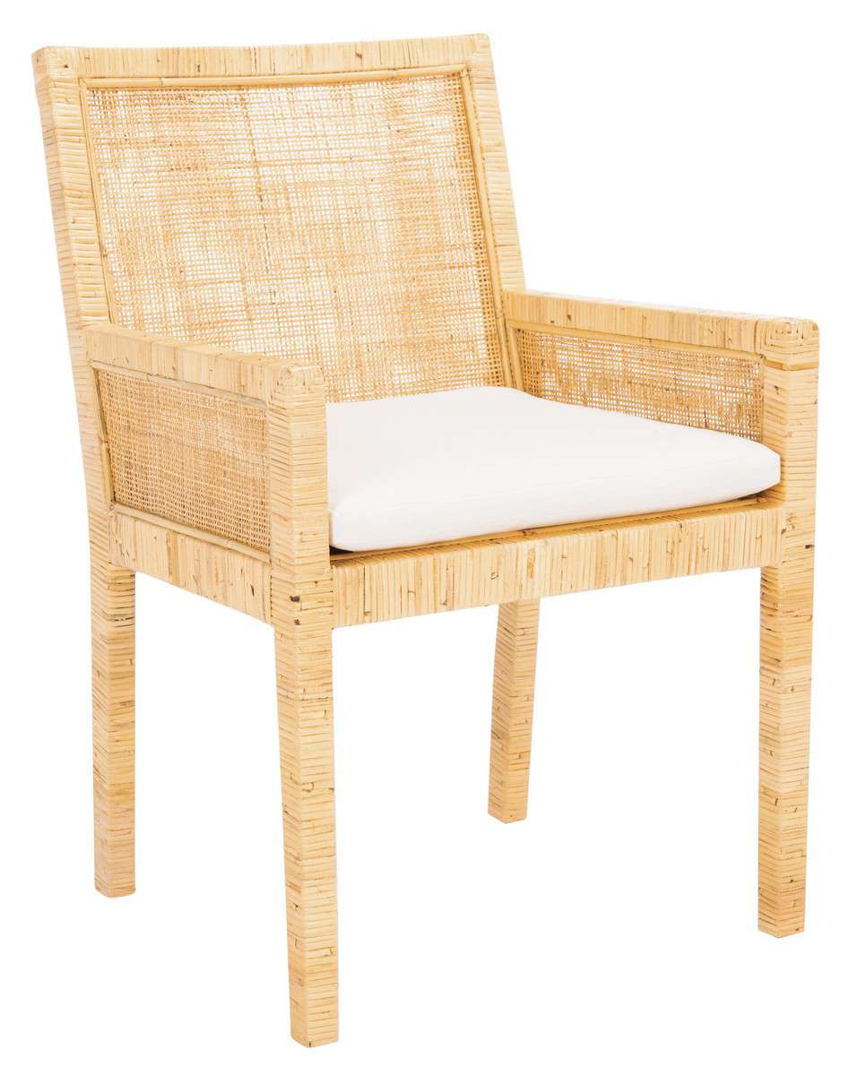 Safavieh Sarai Accent Chair W/ Cushion - Natural | Accent Chairs | Modishstore - 3