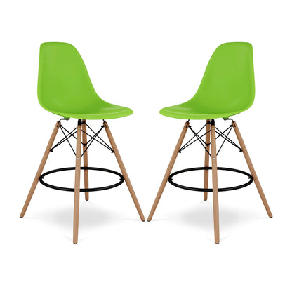 Pyramid Counter Stool, Green By World Modern Design | Counter Stools | Modishstore - 6